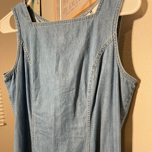 Liz Claiborne denim teacher dress - Picture 3 of 6